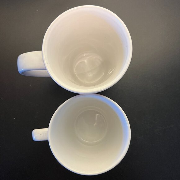 Pair of LATTE & COFFEE Mugs with Café Graphics in Eye-Popping Electric Colors - Picture 9 of 11